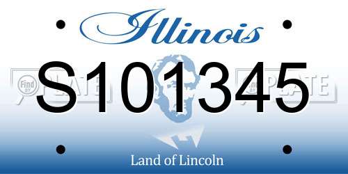 S101345 Illinois License Plate