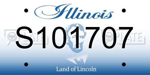S101707 Illinois License Plate