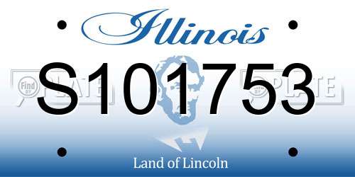 S101753 Illinois License Plate