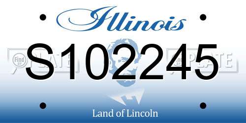 S102245 Illinois License Plate