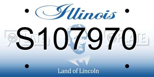 S107970 Illinois License Plate