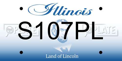 S107PL Illinois License Plate