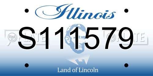 S111579 Illinois License Plate