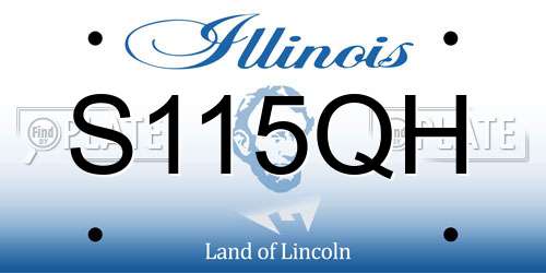 S115QH Illinois License Plate