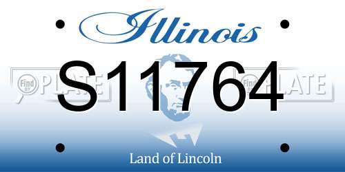 S11764 Illinois License Plate
