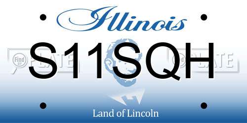 S11SQH Illinois License Plate