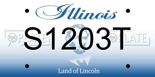 S1203T Illinois License Plate