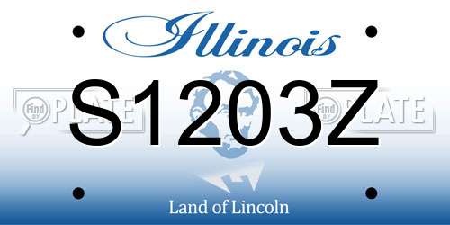 S1203Z Illinois License Plate