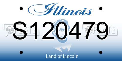 S120479 Illinois License Plate