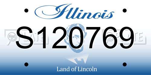 S120769 Illinois License Plate