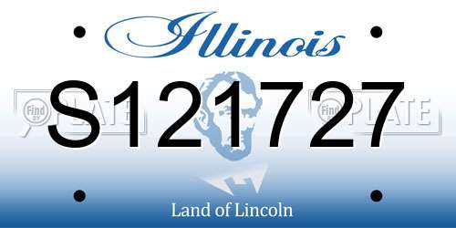 S121727 Illinois License Plate