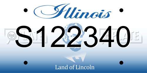 S122340 Illinois License Plate