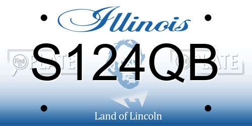 S124QB Illinois License Plate