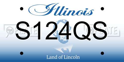 S124QS Illinois License Plate