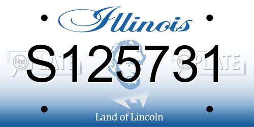S125731 Illinois License Plate