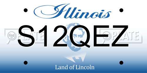 S12QEZ Illinois License Plate