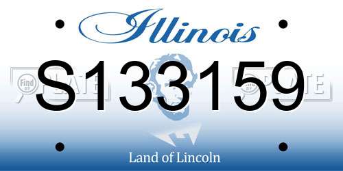 S133159 Illinois License Plate