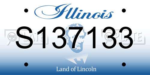S137133 Illinois License Plate