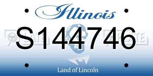 S144746 Illinois License Plate