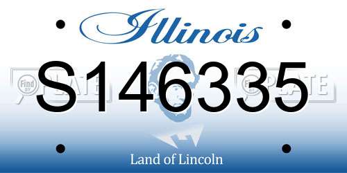 S146335 Illinois License Plate
