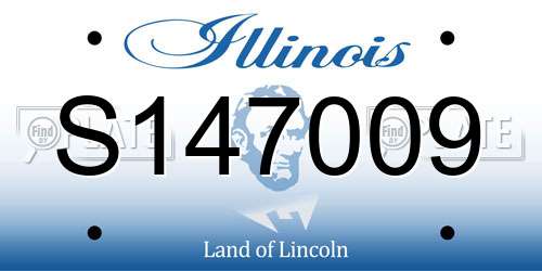 S147009 Illinois License Plate