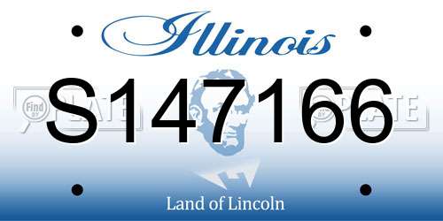 S147166 Illinois License Plate