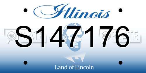 S147176 Illinois License Plate