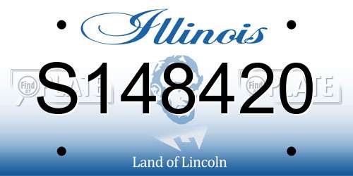 S148420 Illinois License Plate