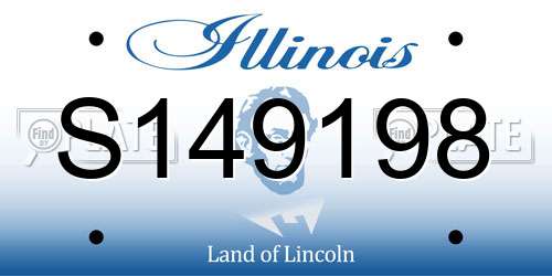 S149198 Illinois License Plate