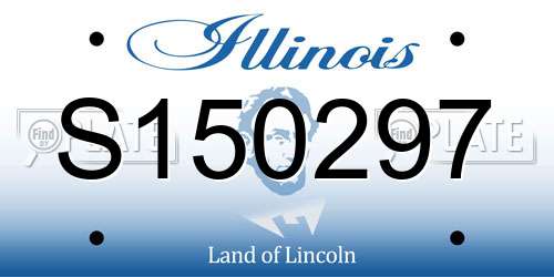 S150297 Illinois License Plate