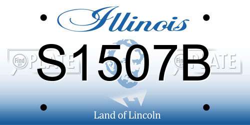 S1507B Illinois License Plate