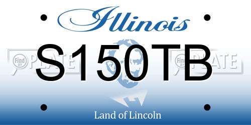 S150TB Illinois License Plate