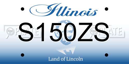 S150ZS Illinois License Plate