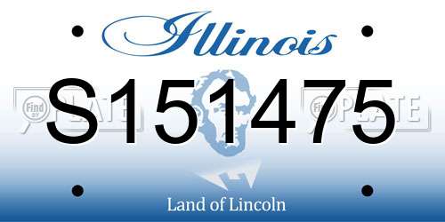 S151475 Illinois License Plate