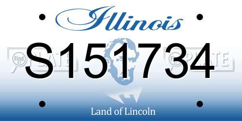 S151734 Illinois License Plate