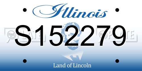S152279 Illinois License Plate