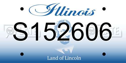S152606 Illinois License Plate