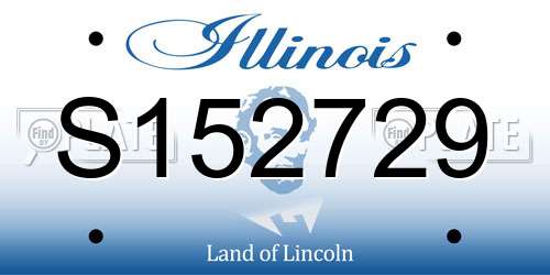 S152729 Illinois License Plate