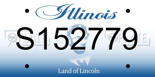 S152779 Illinois License Plate