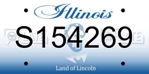 S154269 Illinois License Plate