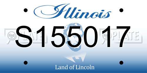 S155017 Illinois License Plate