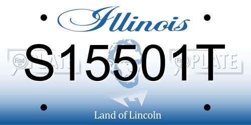 S15501T Illinois License Plate