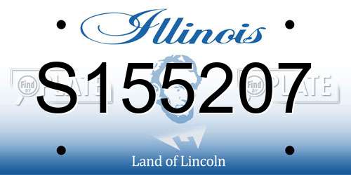 S155207 Illinois License Plate