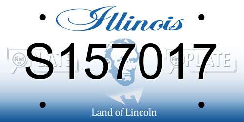 S157017 Illinois License Plate