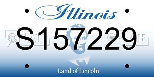 S157229 Illinois License Plate