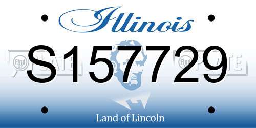 S157729 Illinois License Plate