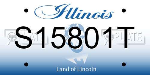 S15801T Illinois License Plate