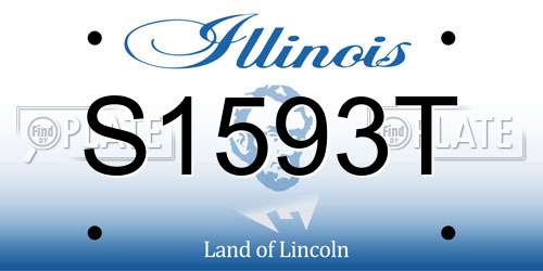 S1593T Illinois License Plate