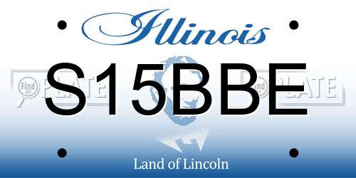 S15BBE Illinois License Plate
