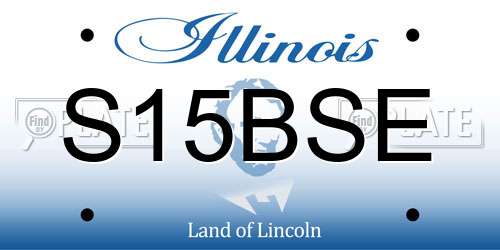 S15BSE Illinois License Plate